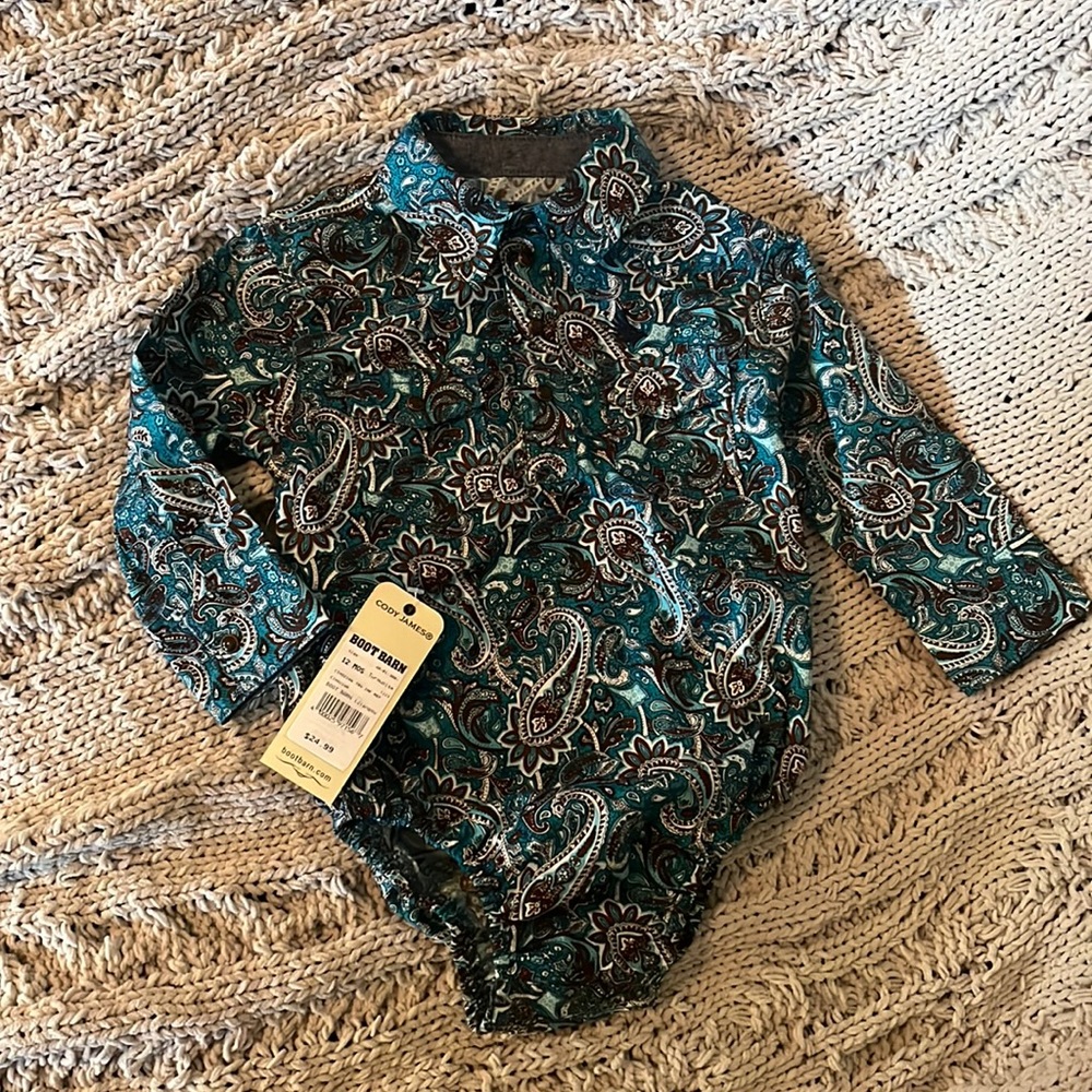 NWT Cody James western onesie size 12 months